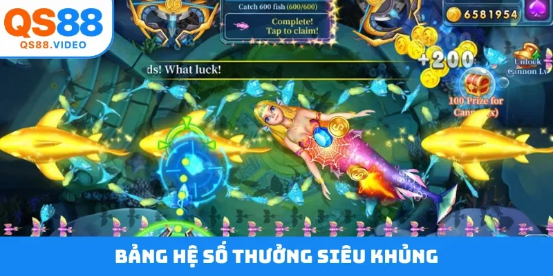 Bảng hệ số thưởng siêu khủng